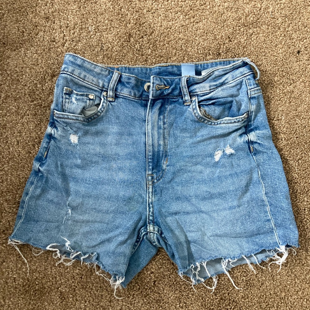 Vintage Mid-Wash Shorts